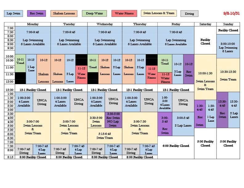 FallSchedule Asheville JCC